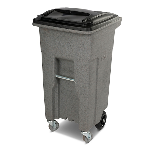 Toter Toter 32 Gal. Graystone Caster Trash Can with Wheels and Lid ACC32 - main